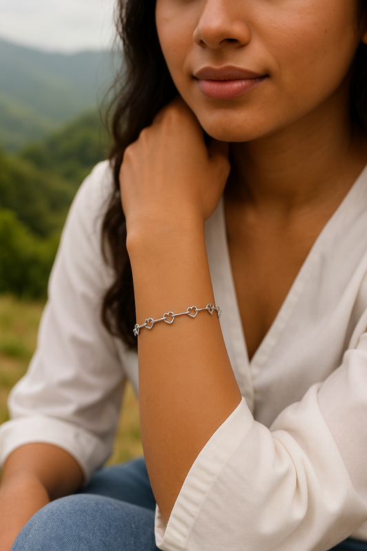 Heartline 925 Silver Bracelet