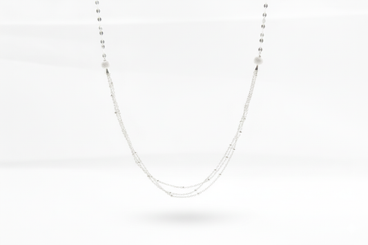 Celeste Layered Silver Necklace