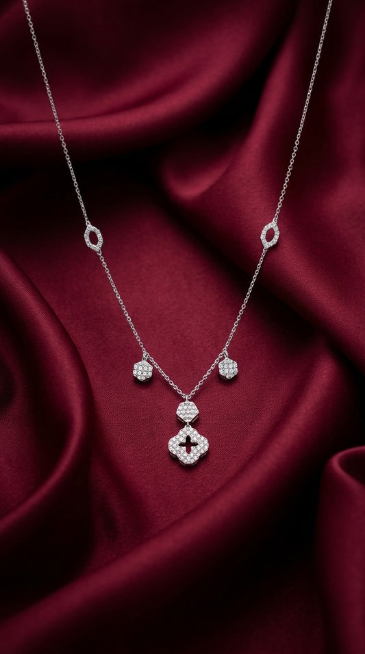 Noor Clover Sterling Silver Pendant Necklace