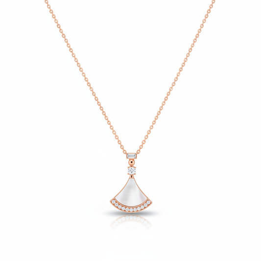 Vaidehi 925 Sterling Silver Rose Gold-Plated Necklace