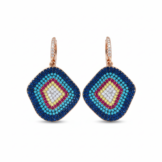 Spectrum Mosaic Drop Earrings