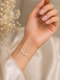 Celeste Triangle Silver Bracelet