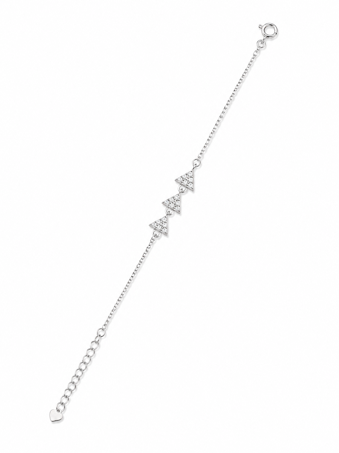 Celeste Triangle Silver Bracelet