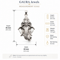 Divine Ganesha 925 Sterling Silver Pendant