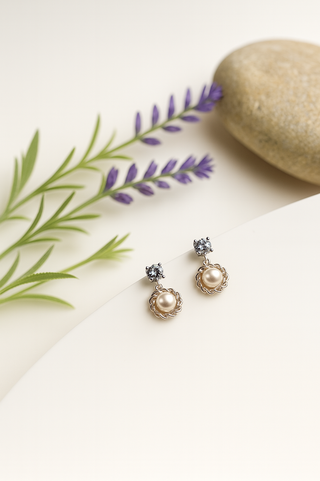 PearlTwist Elegance Studs