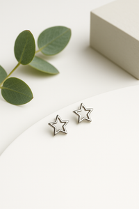 TwinkleStar Silver Studs