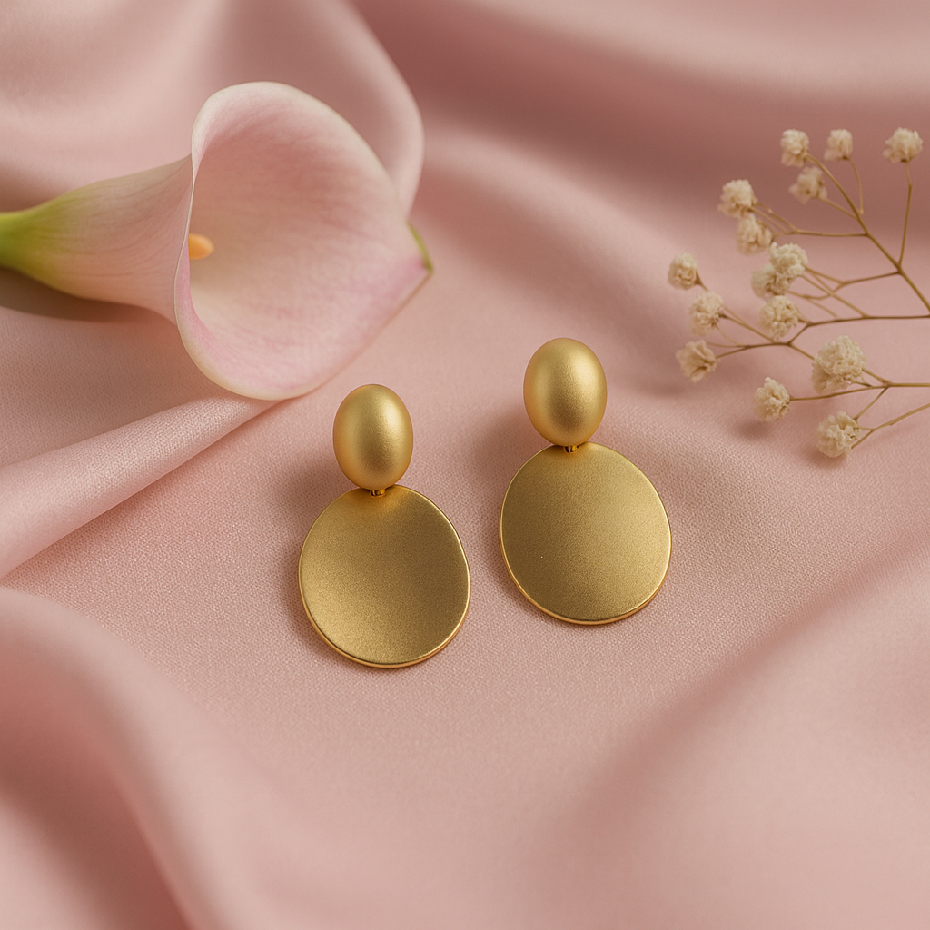 Aurelia Matte Drop Earrings