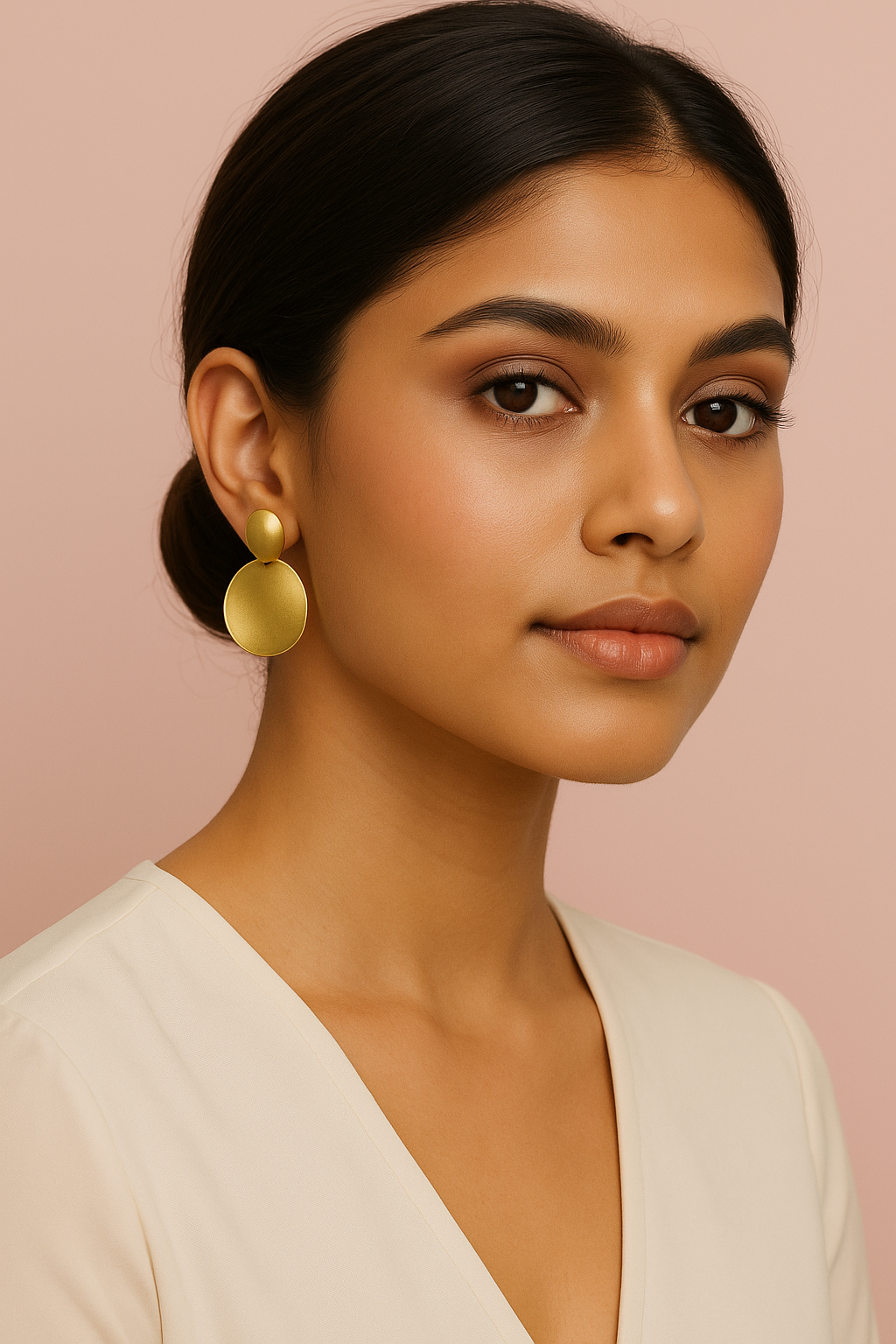 Aurelia Matte Drop Earrings