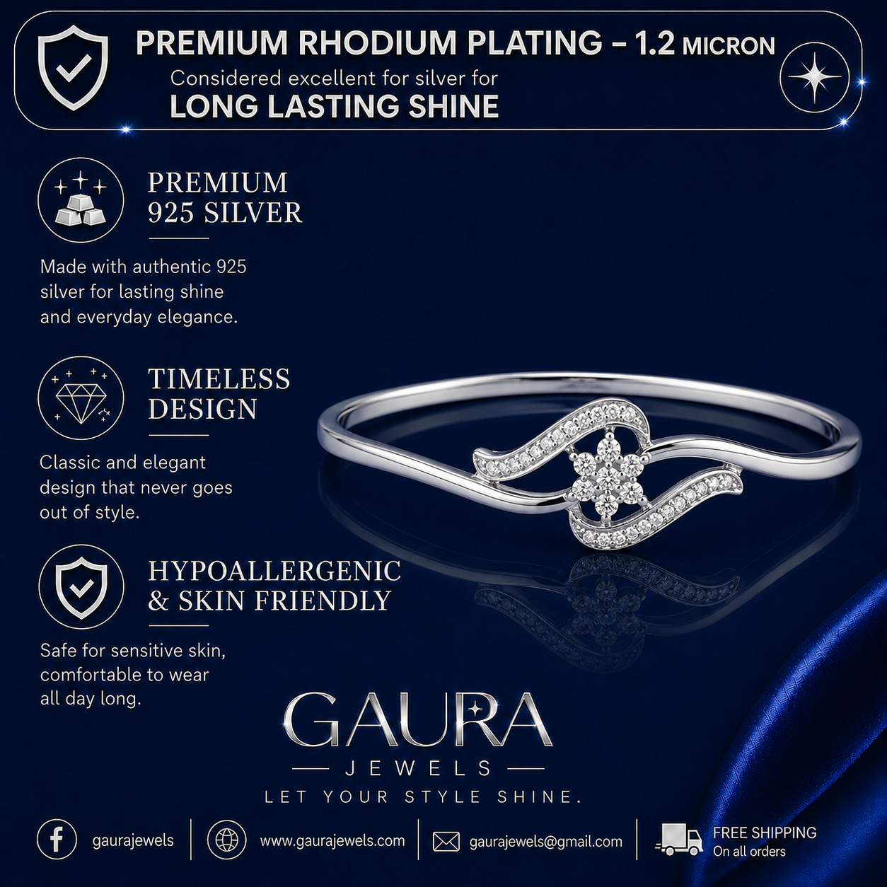 Eternal Bloom Silver Bracelet