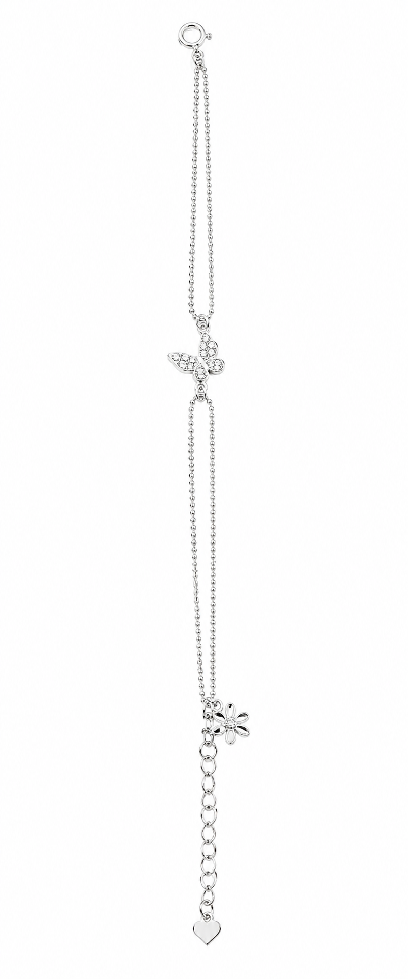Flutter Grace Butterfly Silver Bracelet