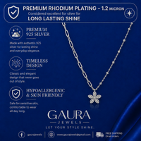 Silver Double-Layer Geometric Charm Dangle Necklace