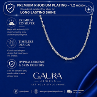 Eternal Bloom Layered Silver Necklace