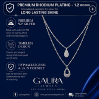 The Celestial Harmony Layered Silver Necklace