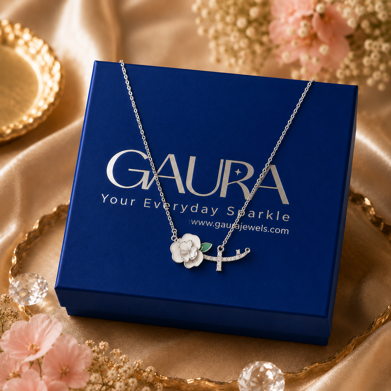 Heritage Clover Cascade Necklace