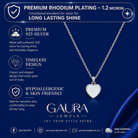 Hridaya 925 Sterling Silver Heart Pendant Necklace