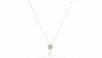 Eterna Rose Pearl Sterling Silver Necklace