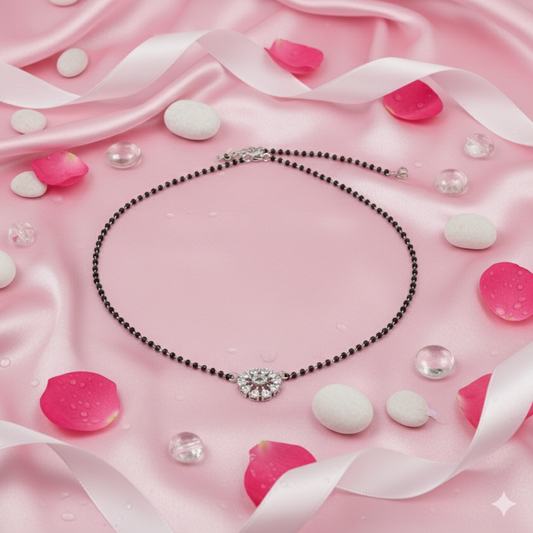 SparkleBloom Solitaire Mangalsutra