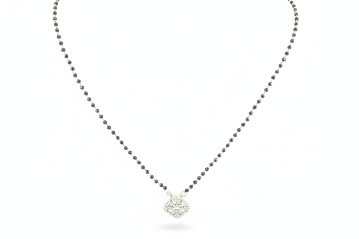 BlushAura Diamond Square Mangalsutra