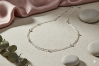 Eternal Bloom Layered Silver Necklace