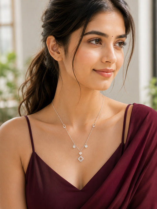 Noor Clover Sterling Silver Pendant Necklace