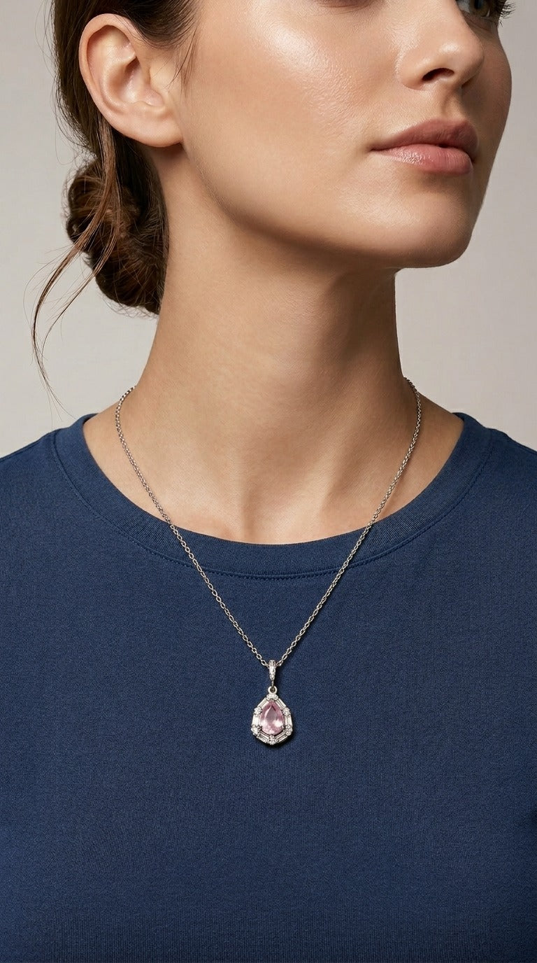 Roséa Crystal Drop Necklace