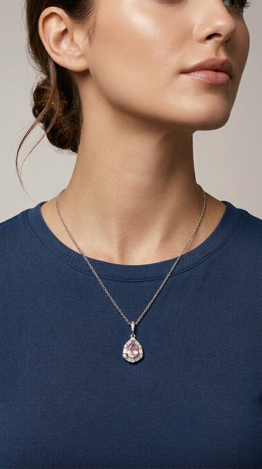 Roséa Crystal Drop Necklace