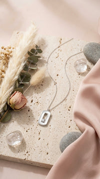 Veloura Halo Frame Necklace