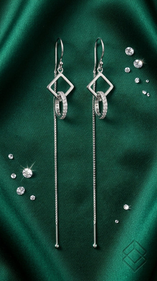 Veloura Infinity Drop Earrings