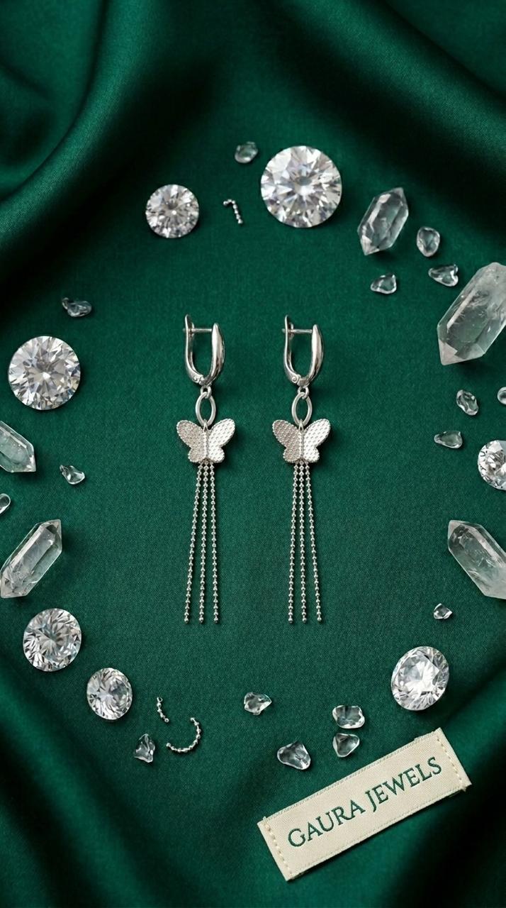Celestique Butterfly Cascade Earrings