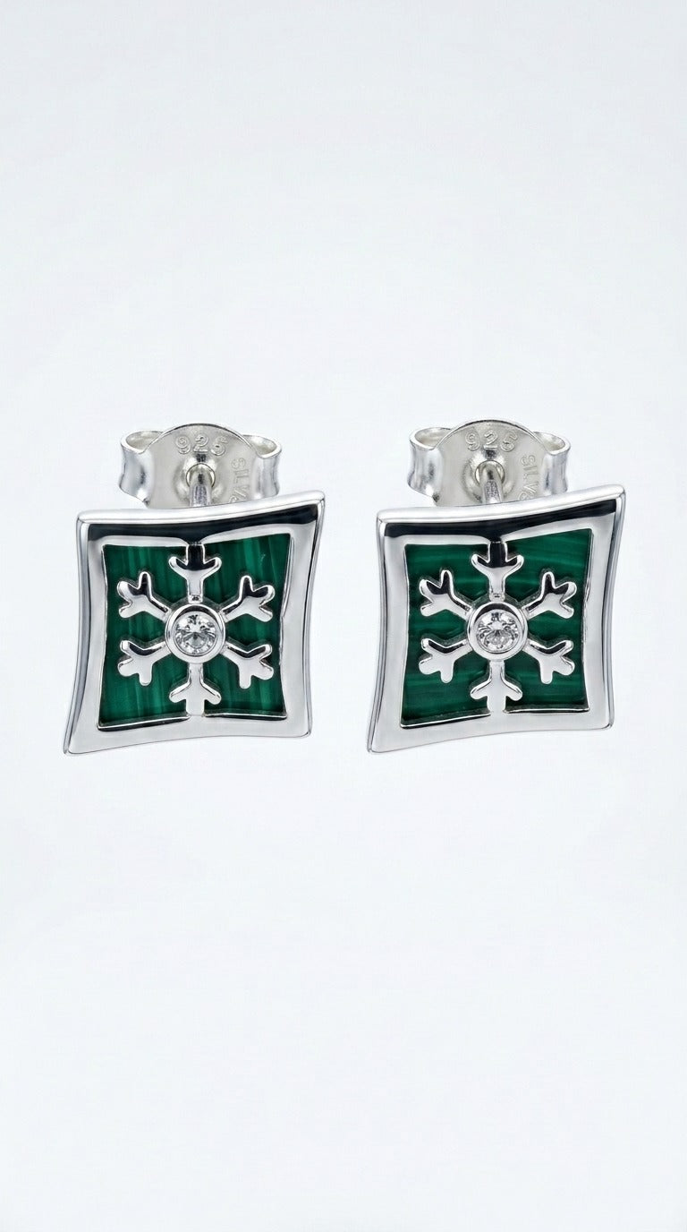 Veloura Emerald Star Studs