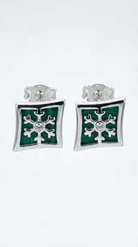 Veloura Emerald Star Studs
