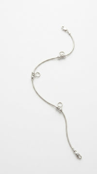 Luna Charm Silver Anklet