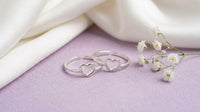 Sweetheart Adjustable Silver Toe Rings
