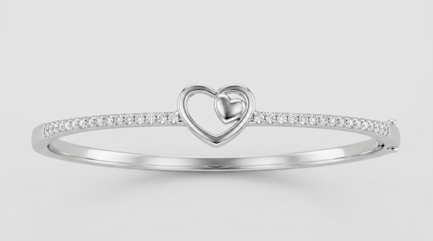 Forever Heart Silver Bracelet