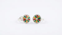 GAURA Bloom Enamel Toe Rings