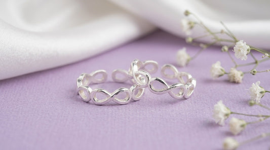 Forever Infinity Adjustable Toe Rings
