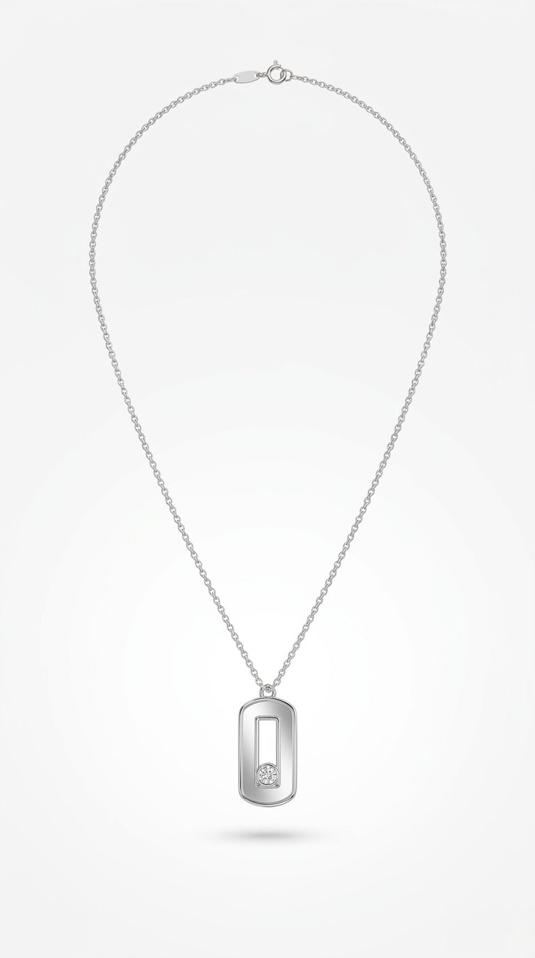 Veloura Halo Frame Necklace