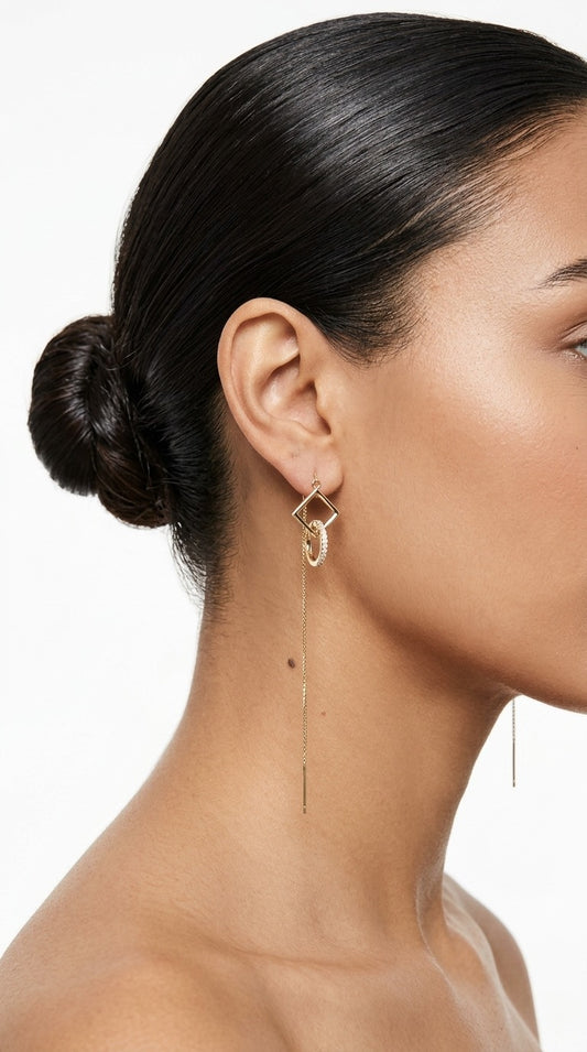 Veloura Infinity Drop Earrings