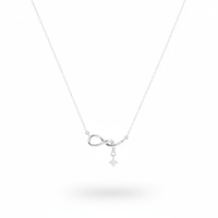 Anantya 925 Sterling Silver Infinity Necklace