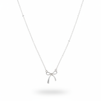 Bandhika 925 Sterling Silver Bow Necklace