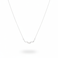 Chandrika 925 Sterling Silver Crescent Necklace