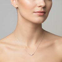 Chandrika 925 Sterling Silver Crescent Necklace