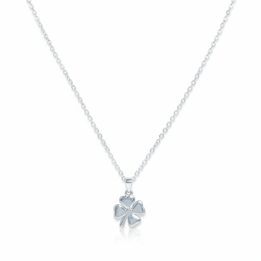 Subhika 925 Sterling Silver Clover Necklace