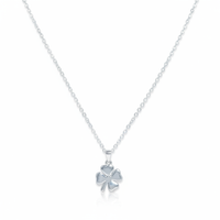 Subhika 925 Sterling Silver Clover Necklace