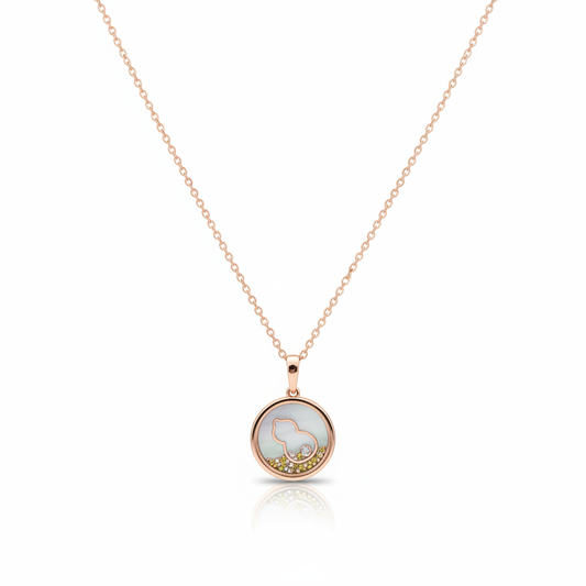 Prerna 925 Sterling Silver Rose Gold-Plated Necklace