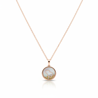 Prerna 925 Sterling Silver Rose Gold-Plated Necklace