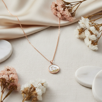 Prerna 925 Sterling Silver Rose Gold-Plated Necklace