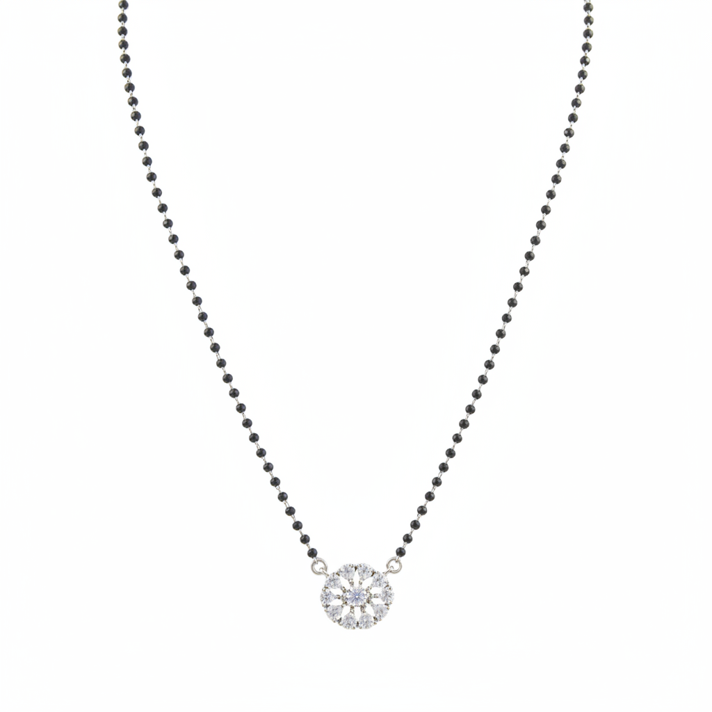 SparkleBloom Solitaire Mangalsutra