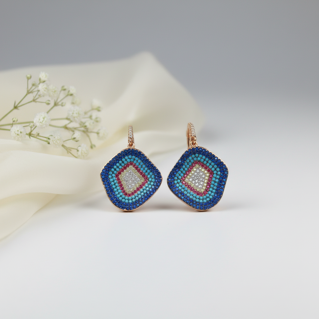 Spectrum Mosaic Drop Earrings