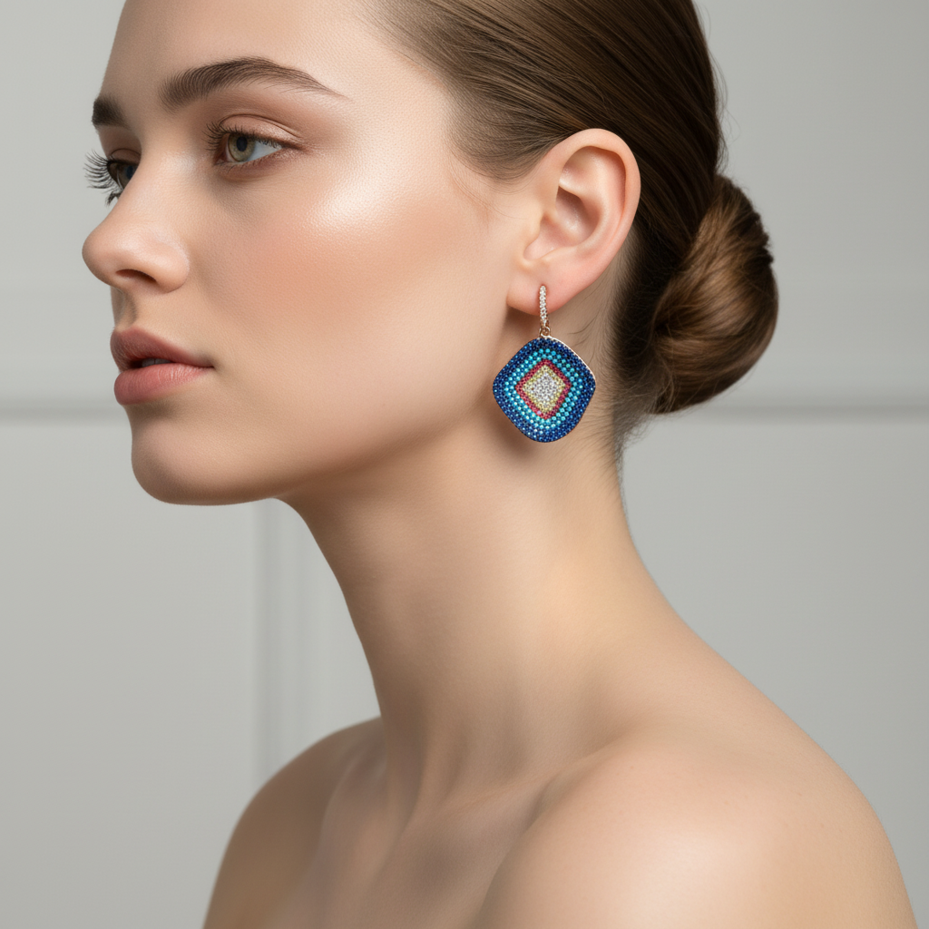 Spectrum Mosaic Drop Earrings
